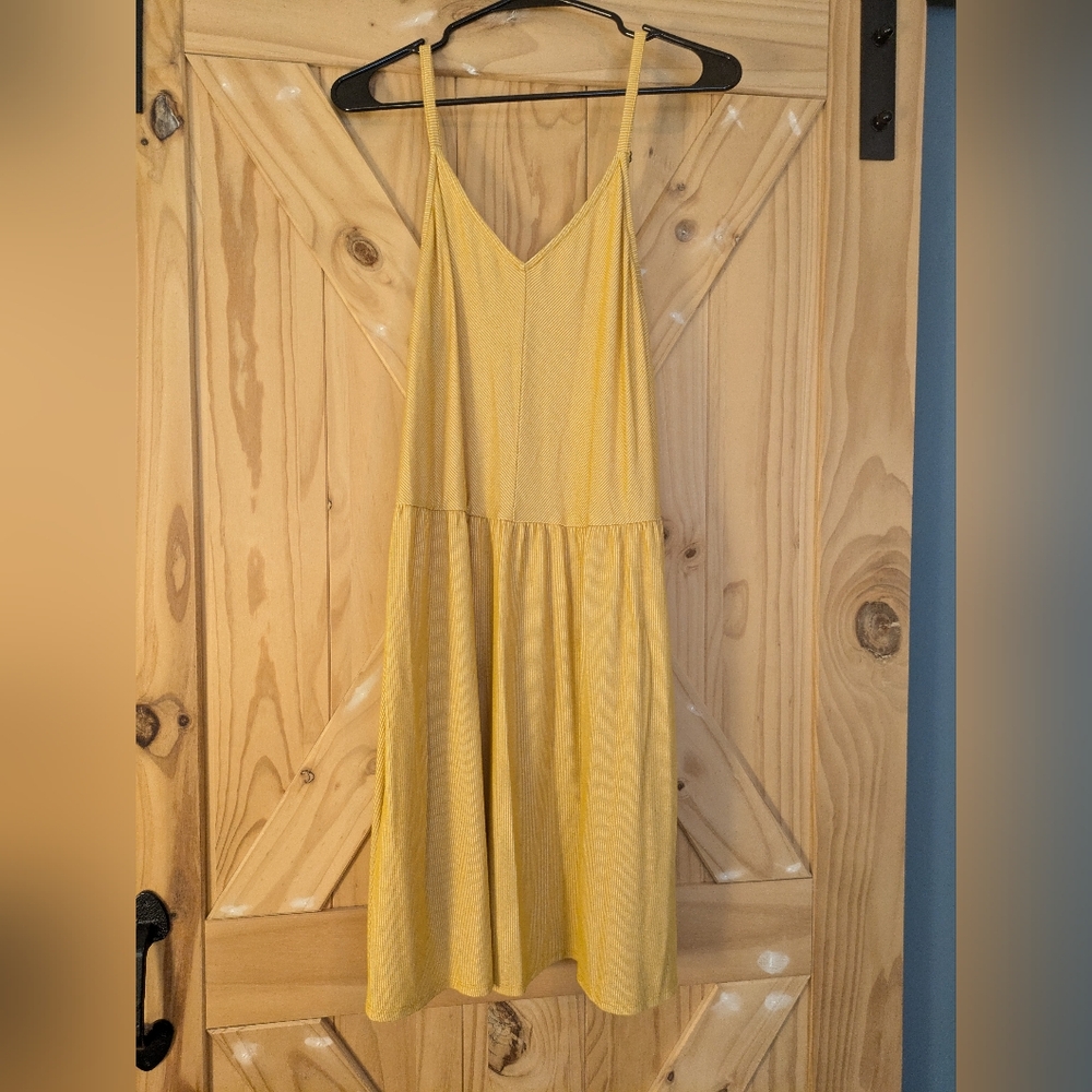 Universal Thread yellow stripe short dress size XL